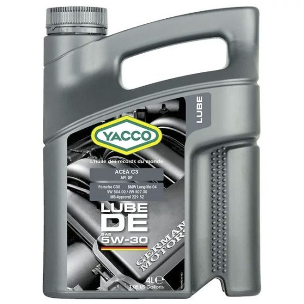 Масло моторное YACCO LUBE DE 5W30 (4 L)