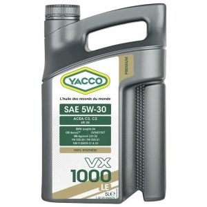 Масло моторное YACCO VX 1000 LE 5W30 (5 L)