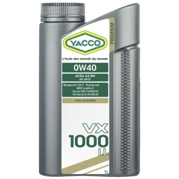 Масло моторное YACCO VX 1000 LL 0W40 (1 L)