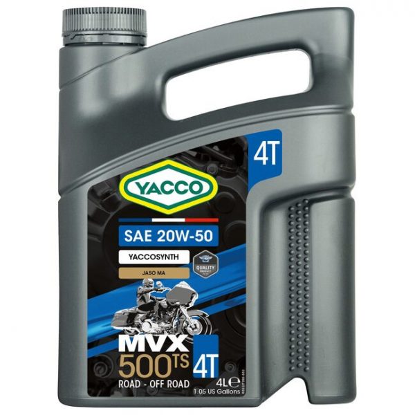 Масло моторное YACCO MVX 500 TS 4T 20W50 (4 L)
