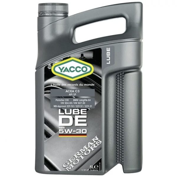 Масло моторное YACCO LUBE DE 5W30 (5 L)