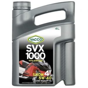 Масло моторное для снегоходов YACCO SVX 1000 SNOW 4T 5W40 (4 L)