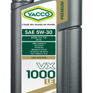 Масло моторное YACCO VX 1000 LE 5W30 (2 L)